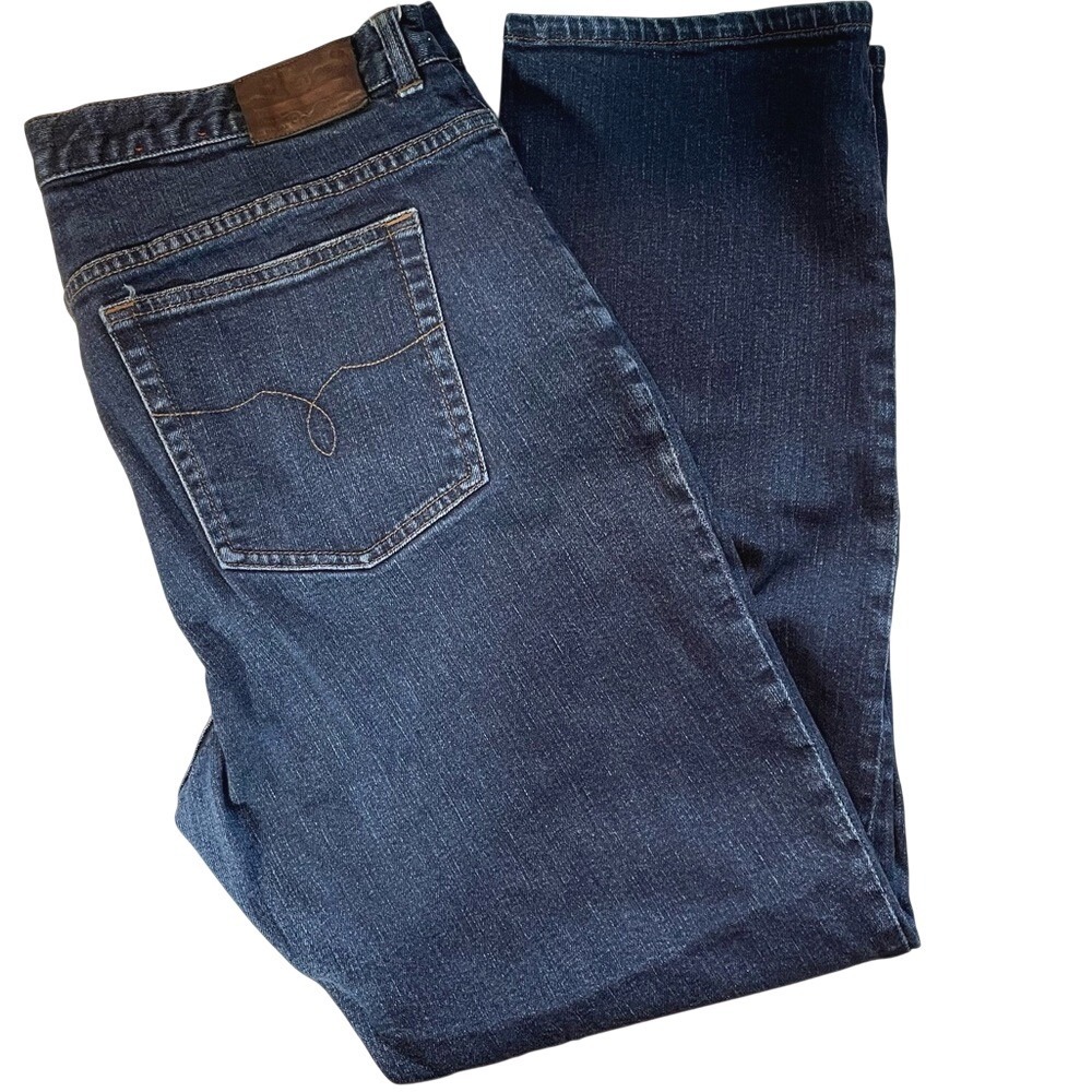 Lauren Ralph Lauren‎ Classic Straight Stretch Jeans 16 Dark Wash Blue